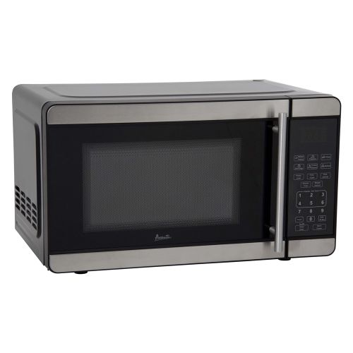 GuestSupply US Avanti Microwave with Touch Pad 0.7 Cu Ft 700 Watts Stainless Steel